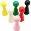 Pion bois XXL 10 cm JAUNE pour jeu. Grand pion 100 mm diam 43 mm