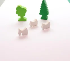 Pion chèvre bouc en bois pour jeu