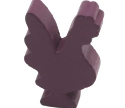 Pion coq en bois 20 x 29 x 8 mm à l'unité