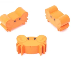 Pion de jeu crabe orange en bois 25 x 15 x 10 mm
