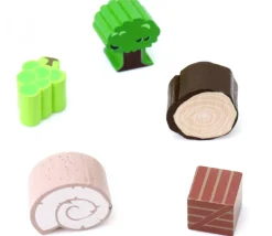 Pion de jeu escargot en bois 18 x 15 x 10 mm