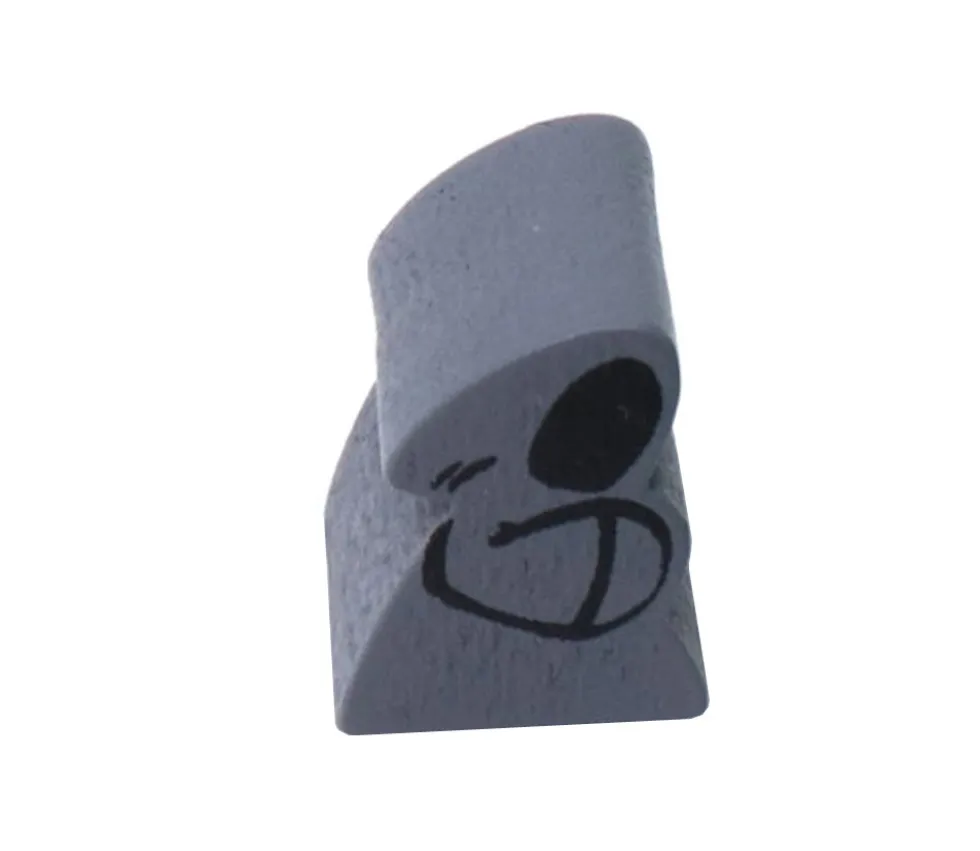 Pion de jeu moine gris / mort en bois 15 x 16 x 10 mm