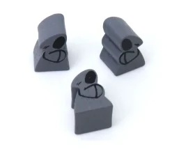 Pion de jeu moine gris / mort en bois 15 x 16 x 10 mm