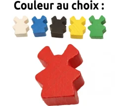 Pion de jeu petit moulin 16 x 10 x 8 mm à l'unité