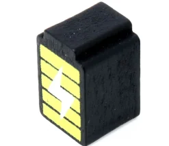 Pion de jeu pile batterie en bois 15 x 9 x 10 mm