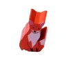 Pion de jeu renard orange en bois 15 x 11 x 10 mm