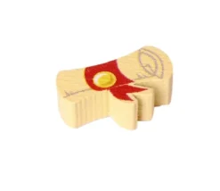 Pion de jeu rouleau parchemin en bois 16 x 5 x 10 mm