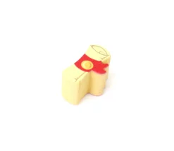 Pion de jeu rouleau parchemin en bois 16 x 5 x 10 mm