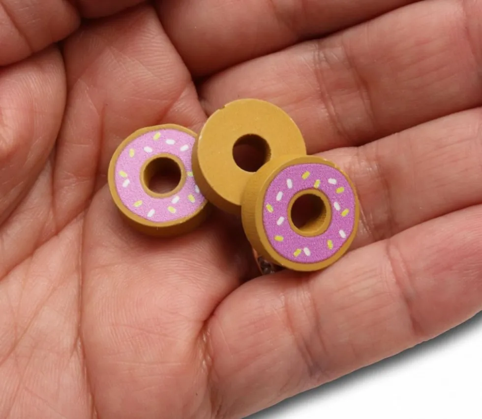 Pion Donut en bois 15 x 15 x 5 mm