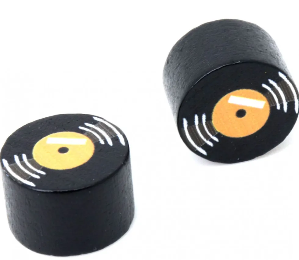 Pion en bois disque vinyle Ø 16 mm