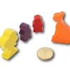 Pion en bois kangourou orange 45 x 20 x 8 mm