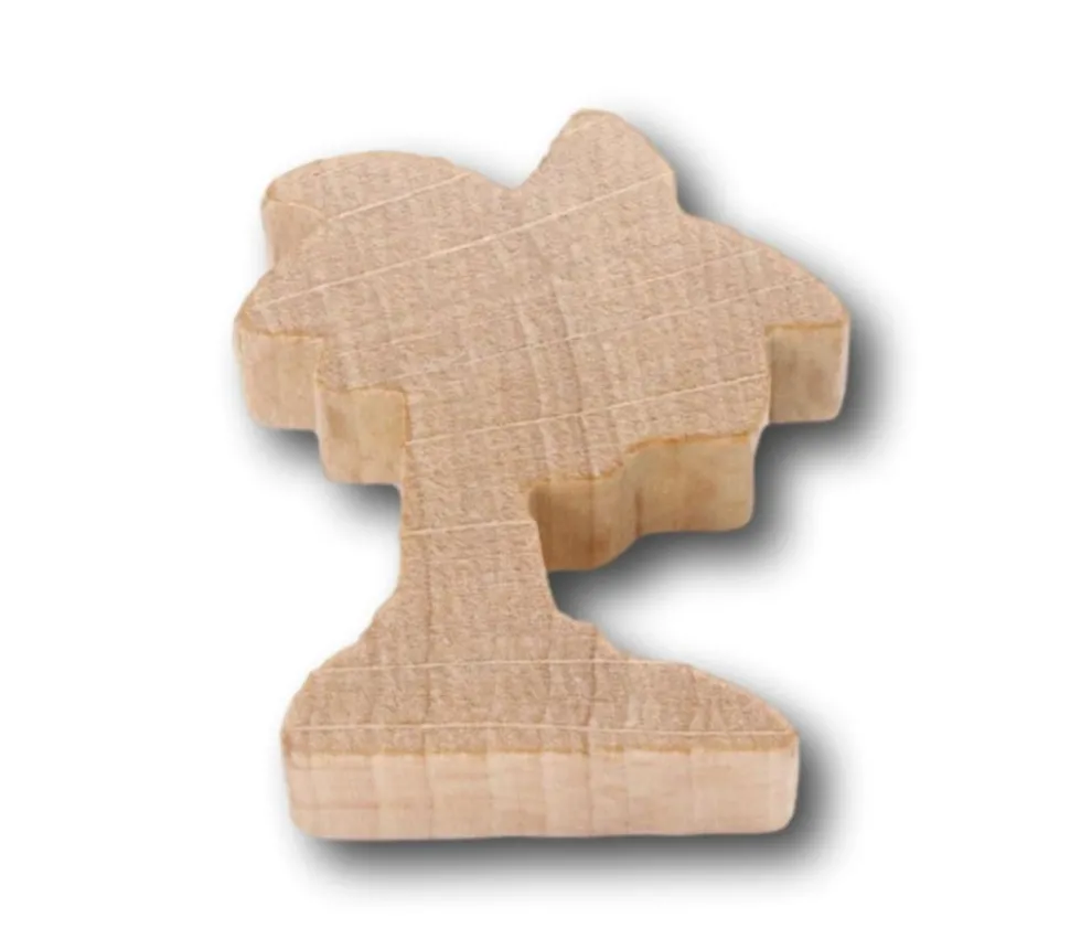 Pion en bois palmier naturel 3.5 cm