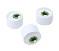 Pion en bois rond œil vert Ø 16 mm