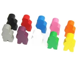 Pion garçon en bois bonhomme meeple 14 x 24 X 8 mm personnage à l'unité