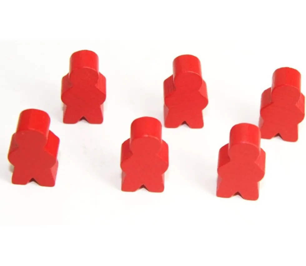 Pion garçon en bois bonhomme meeple 14 x 24 X 8 mm personnage à l'unité