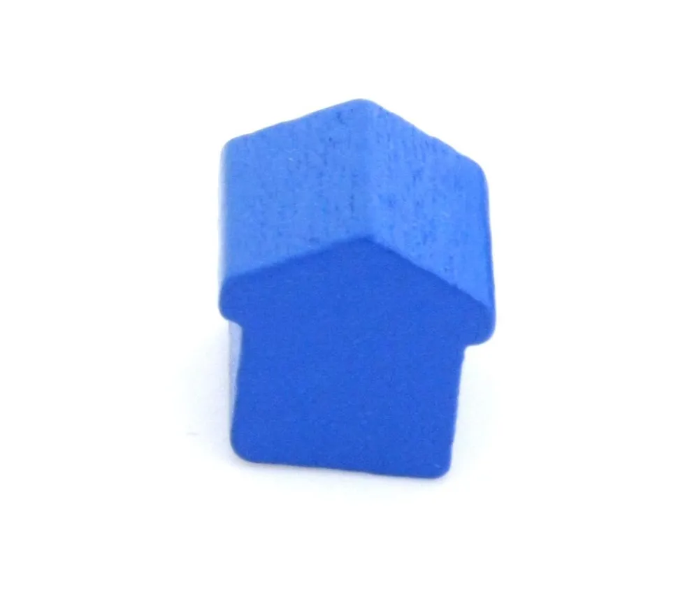 Pion Hôtel grosse maison bois style monopoly 15x15x15 mm