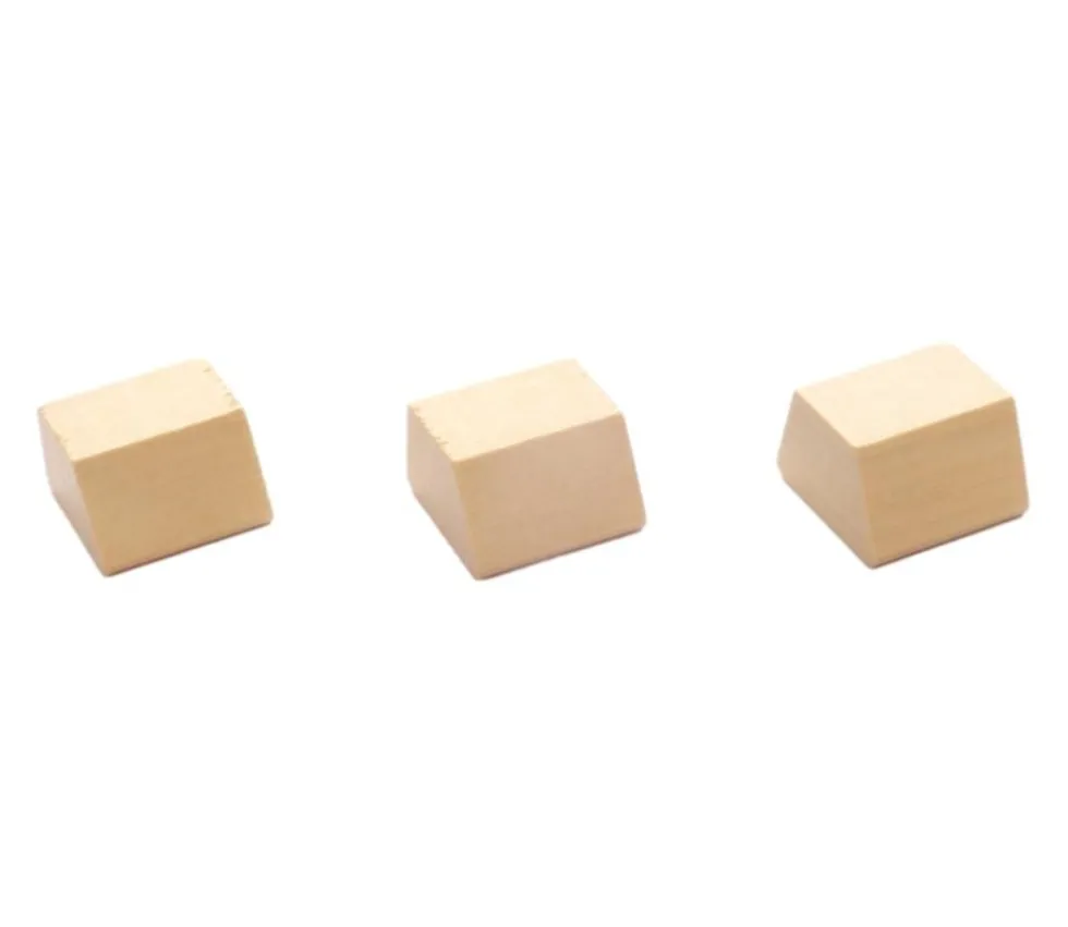 Pion lingot bois naturel trapèze 16 x 15 x 10 mm