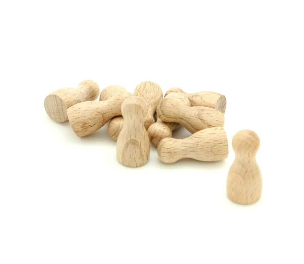 Pion M bois 15x30 mm pour jeux à l'unité