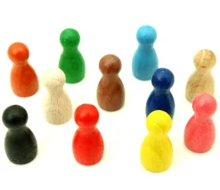 Pion M bois 15x30 mm pour jeux à l'unité