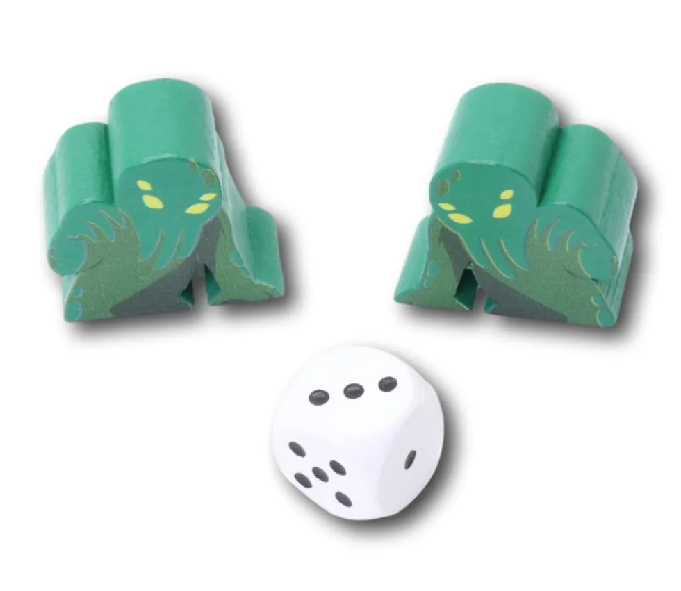 Pion Monstre Cthulhu en bois 30 x 30 x 15 mm