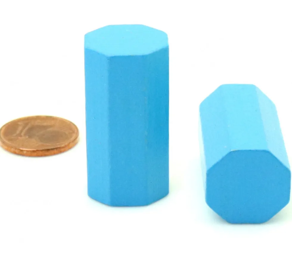 Pion octogone 15 x 30 mm en bois pour jeu à l'unité