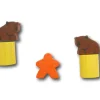 Pion Ours brun en bois 13 x 17 x 10 mm