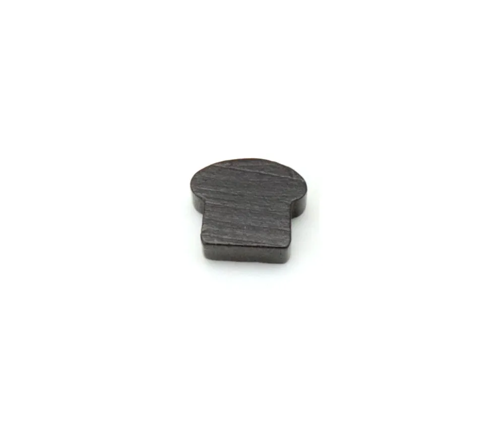 Pion pain naturel marron foncé 13 x 16 x 6 mm