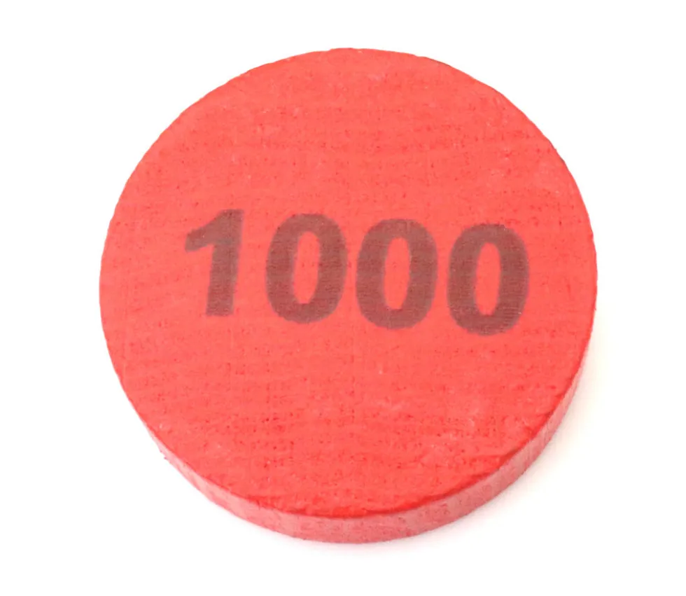 Pion 1000 - Palet bois 5 cm rouge 52 x 13 mm à l'unité