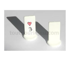Pion personnalisable support blanc à l'unité