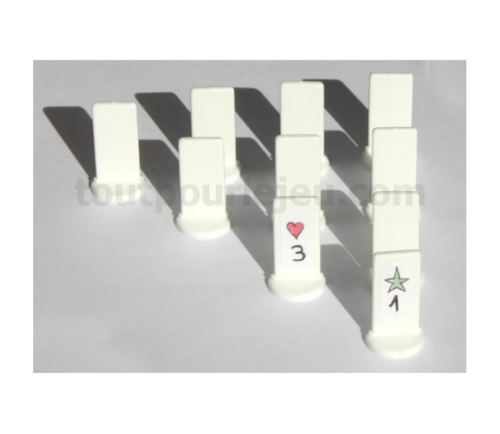 Pion personnalisable support blanc à l'unité