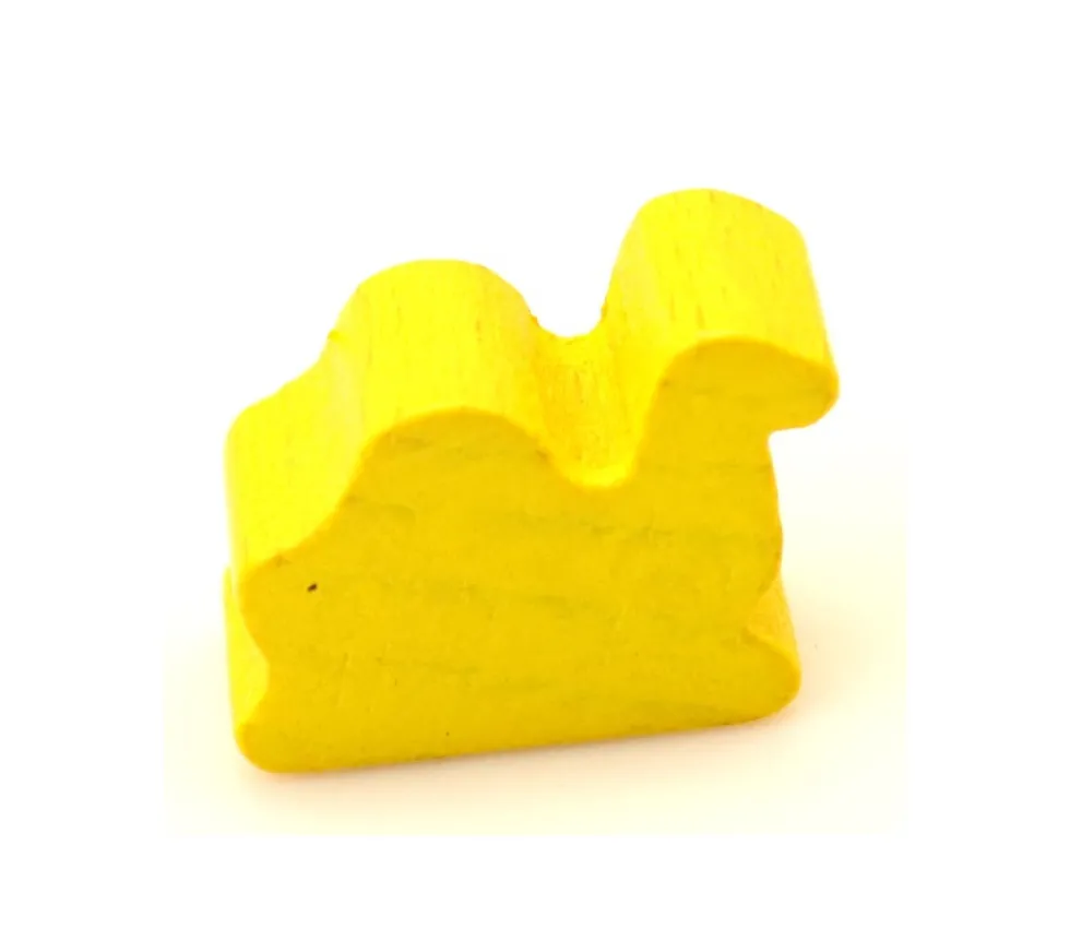 Pion petit dromadaire chameau couché en bois 16x12x8 mm