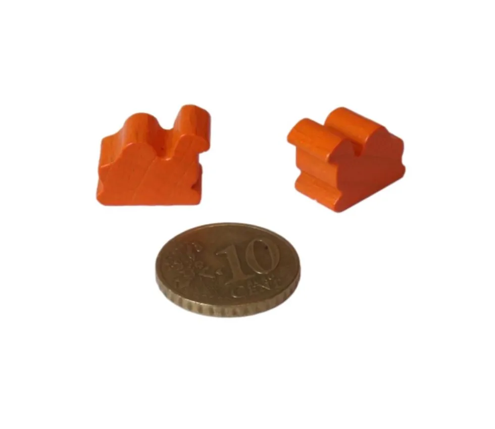 Pion petit dromadaire chameau couché en bois 16x12x8 mm