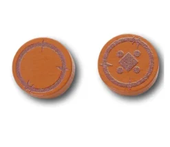 Pion Pièce de Bronze en bois 15 x 15 x 5 mm
