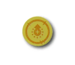 Pion Pièce d'Or en bois 15 x 15 x 5 mm
