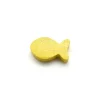 Pion poisson jaune en bois 24 x 13 x 8 mm pour jeu