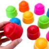 60 pions chapeaux 5 x 6 cm empilables pour jeux
