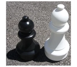 32 pions échecs géants jardin 30 cm de haut