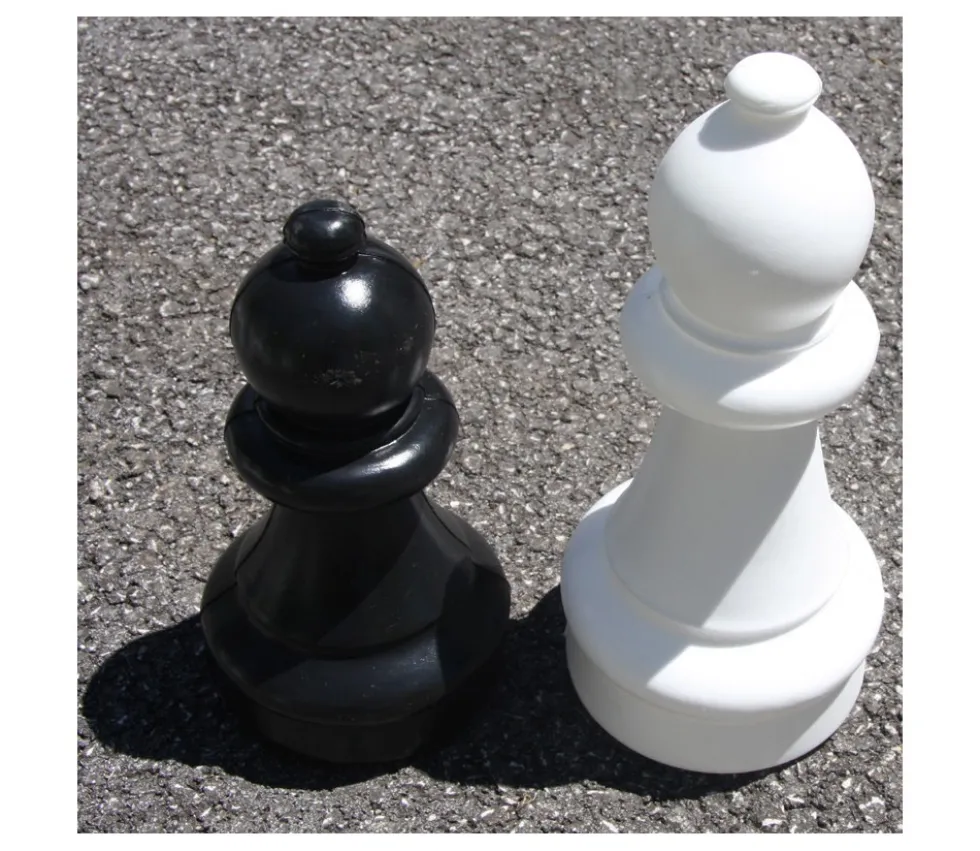 32 pions échecs géants jardin 30 cm de haut