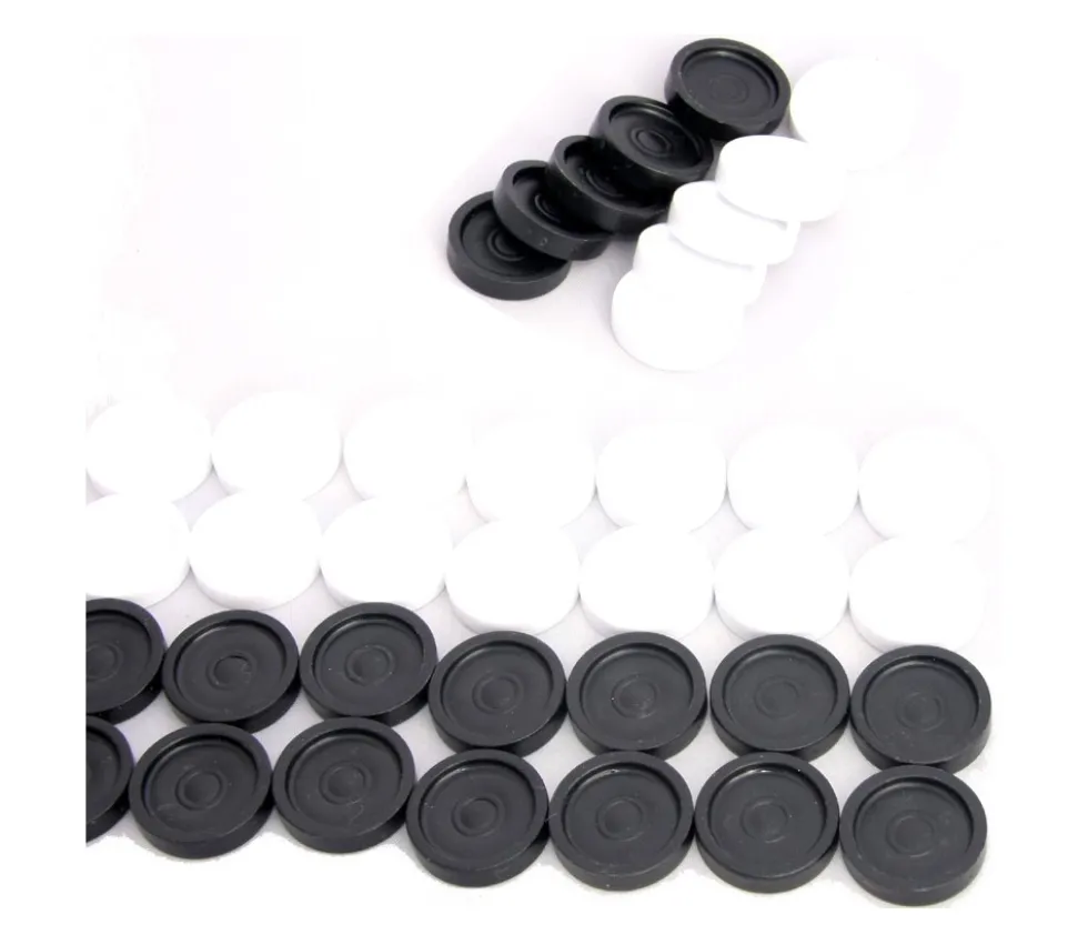 Pions de dames plastique 40 pions de 2.3 cm