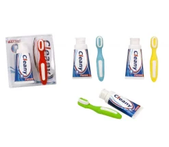 2 pions Gommes : 1 Brosse à dents + 1 tube de dentifrice