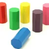6 Pions octogones 15 x 30 mm en bois pour jeu multicolores