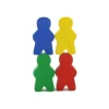 4 Pions personnage en bois bonhomme meeple lot de 4 pions garçons multicolores