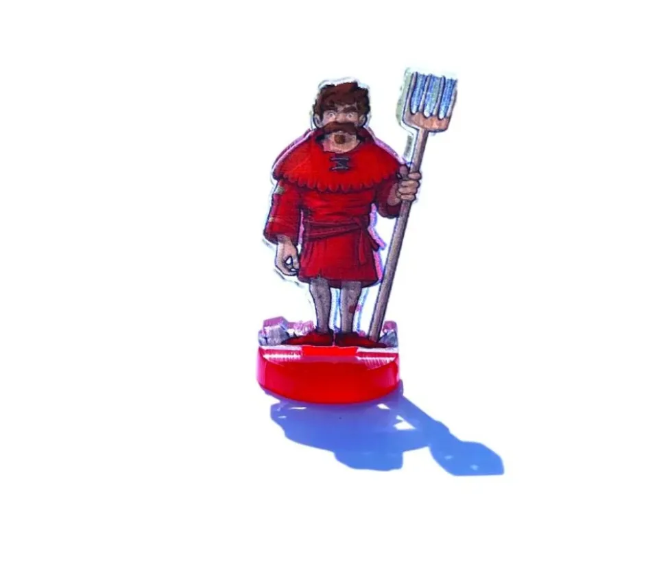 14 Pions personnages bricoleurs 30 x 17 mm