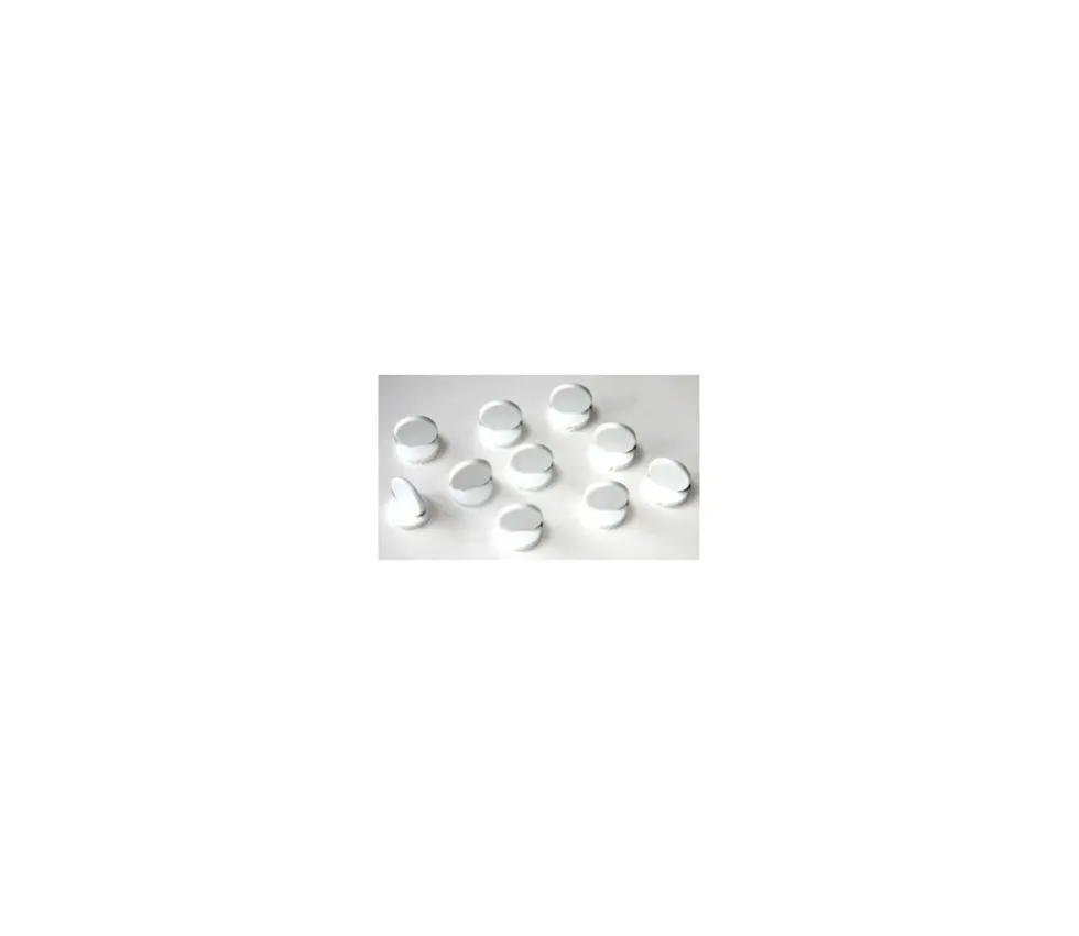 Pions ronds à personnaliser lot de 10 supports blancs 15 x 17 mm