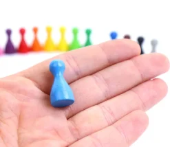 15 Pions Small multicolores en bois pour jeux (15 couleurs)