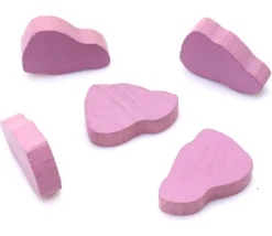Pion steak viande rose 21 x 14 x 5 mm