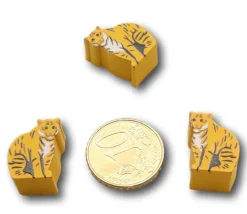 Pion Tigre en bois 16 x 12 x 10 mm