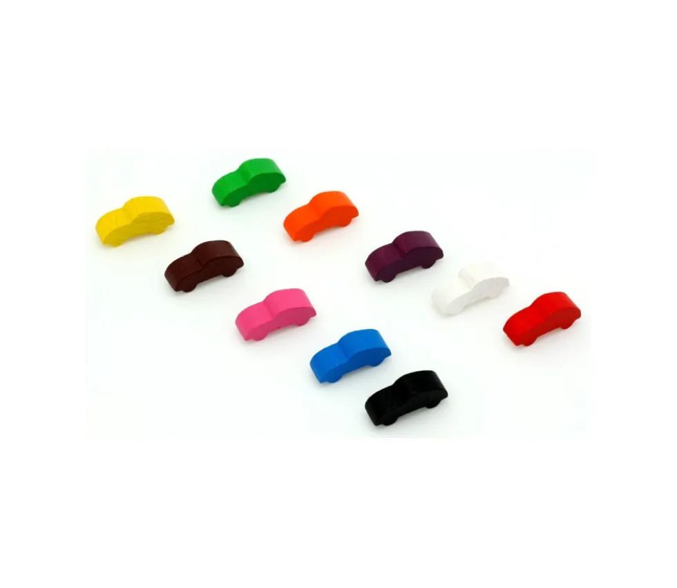 Pion voiture colorée pour jeu 25 x 11 x 8 mm à l'unité