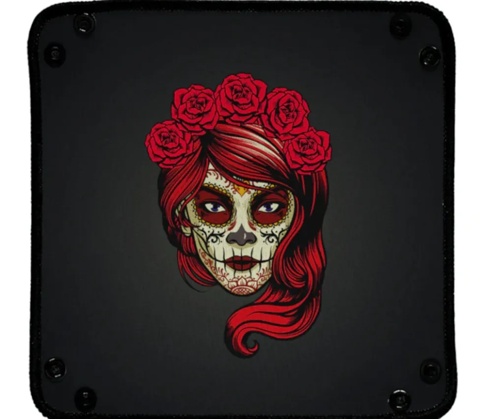 Piste de dés Calaveras Girl - 21x 21 cm