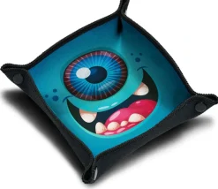 Piste de dés monstre cyclope bleu 21x 21 cm